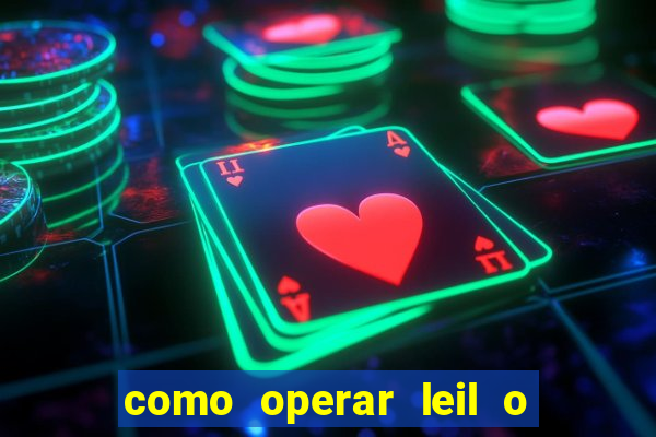 como operar leil o de abertura mini indice